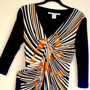 Diane Von Furstenberg geometric modern dress DVF